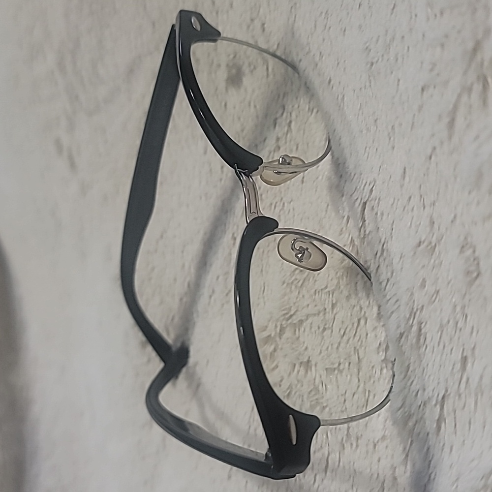 Cyxus Black Clear Eyeglasses with Case